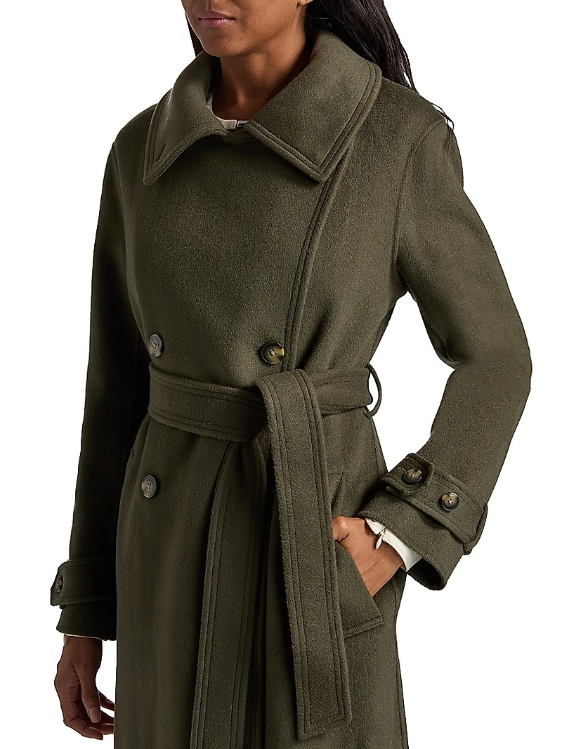 Scarlett Double-Breasted Wool Coat
