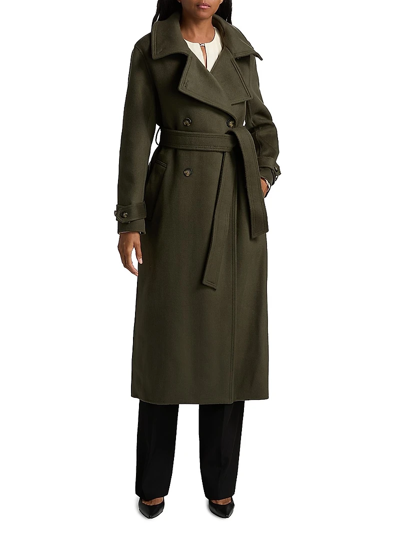 Scarlett Double-Breasted Wool Coat