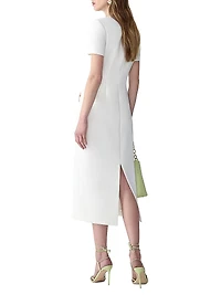 Floral Sheath Midi-Dress