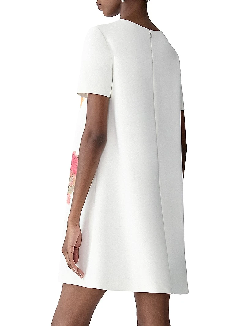 Floral Short-Sleeve Minidress