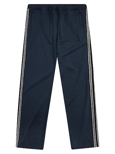 Terry Jacquard Panel Pants