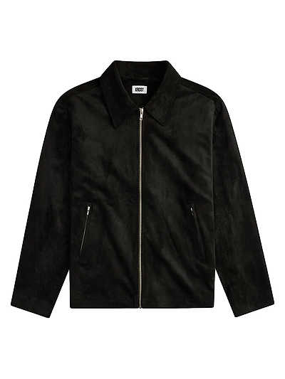 University Suede Zip Jacket