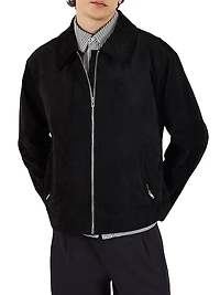 University Suede Zip Jacket