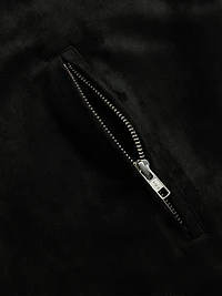 University Suede Zip Jacket