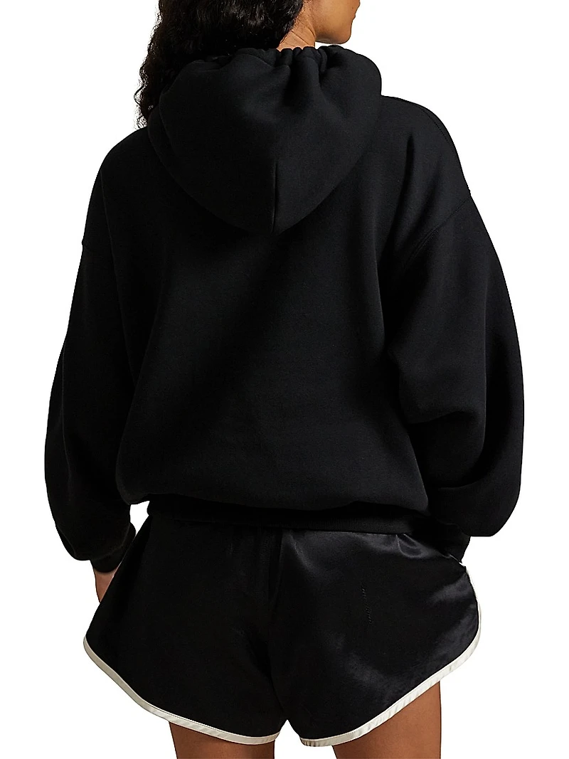 Cotton-Blend Logo Hoodie