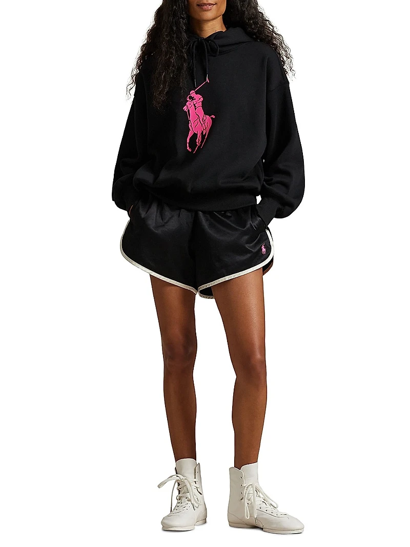 Cotton-Blend Logo Hoodie