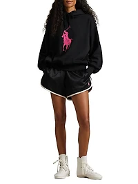 Cotton-Blend Logo Hoodie