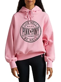 Cotton-Blend Relaxed Hooded Sweatshirt