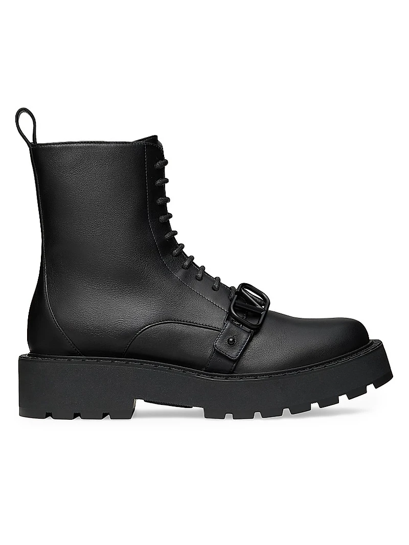 VLogo 45MM Signature Calfskin Combat Boots