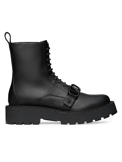 VLogo 45MM Signature Calfskin Combat Boots