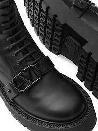 VLogo 45MM Signature Calfskin Combat Boots