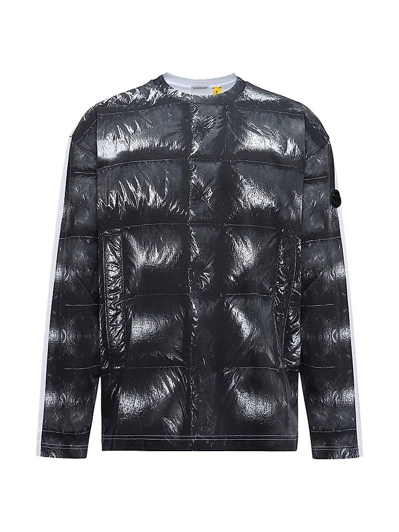 Moncler x A$AP Rocky Long-Sleeved Crew Neck T-Shirt Cotton