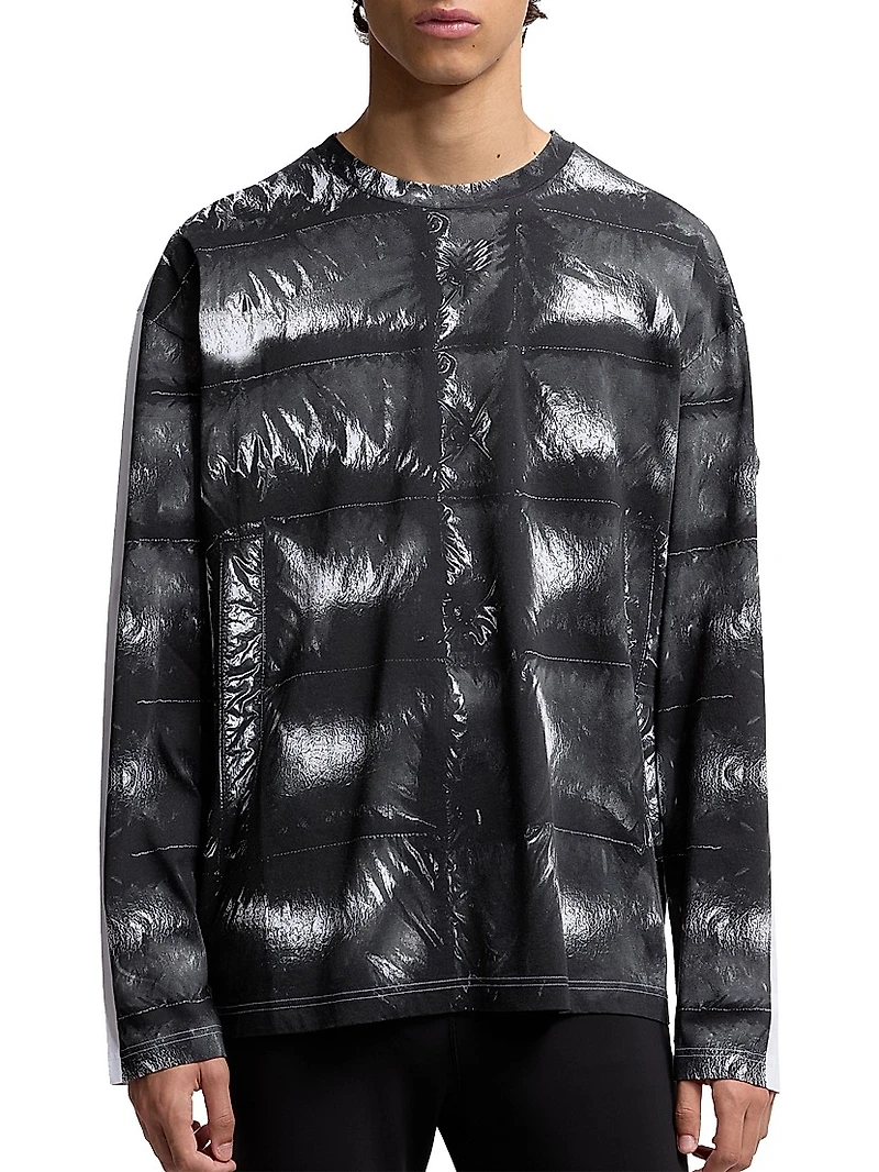 Moncler x A$AP Rocky Long-Sleeved Crew Neck T-Shirt Cotton