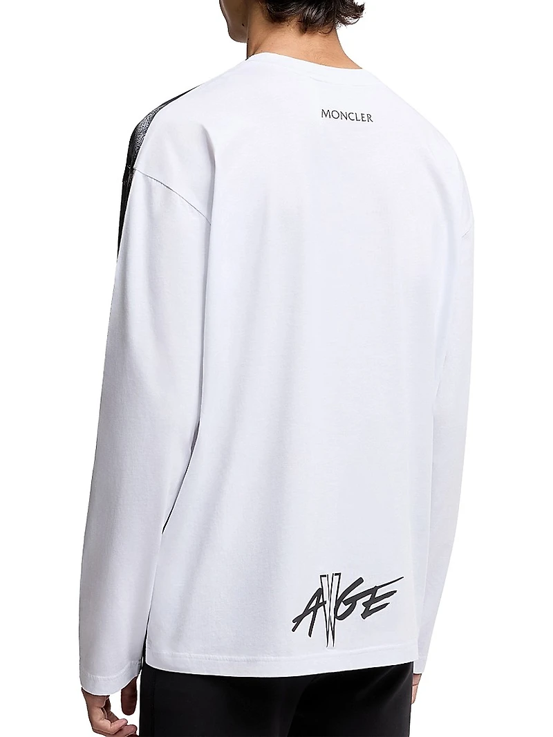 Moncler x A$AP Rocky Long-Sleeved Crew Neck T-Shirt Cotton