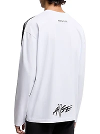 Moncler x A$AP Rocky Long-Sleeved Crew Neck T-Shirt Cotton