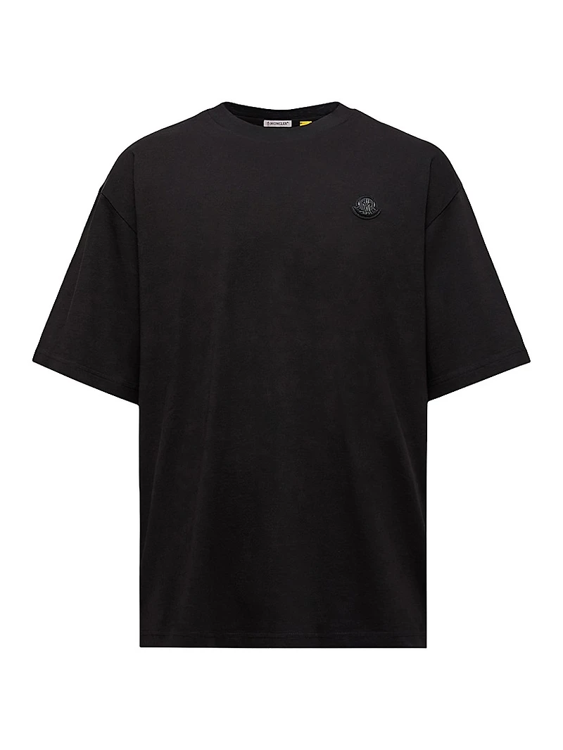 Moncler x A$AP Rocky Crew Neck T-Shirts Cotton