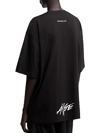 Moncler x A$AP Rocky Crew Neck T-Shirts Cotton