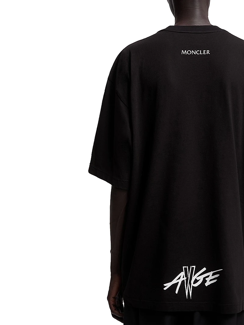 Moncler x A$AP Rocky Crew Neck T-Shirts Cotton