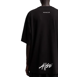 Moncler x A$AP Rocky Crew Neck T-Shirts Cotton