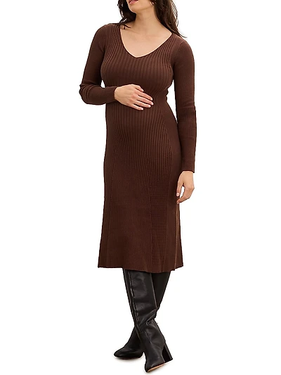 The Dasha Maternity Sweater Dress