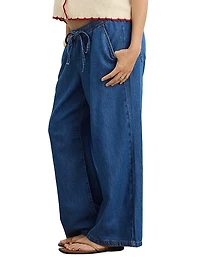 The Gavin Drawstring Denim Maternity Pants