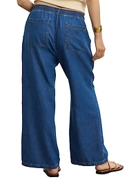 The Gavin Drawstring Denim Maternity Pants