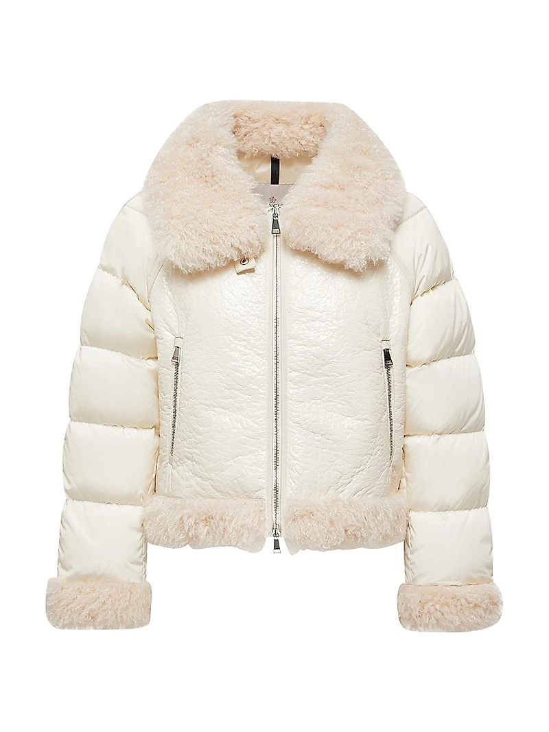 Rubrouk Puffer Jacket with Teddy Trim