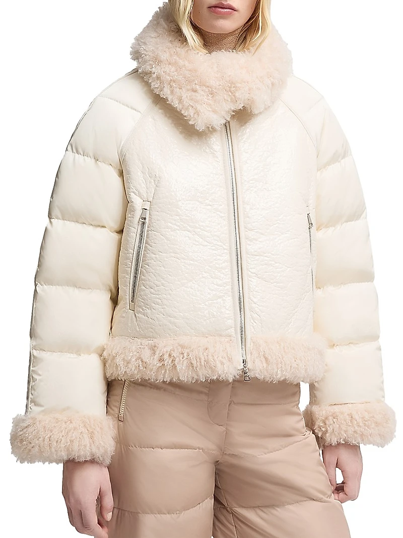 Rubrouk Puffer Jacket with Teddy Trim