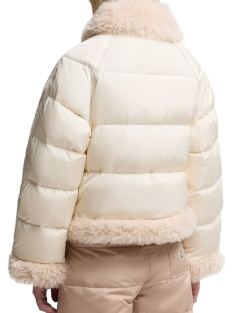 Rubrouk Puffer Jacket with Teddy Trim