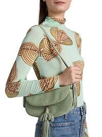 Aurelia Stretch-Knit Turtleneck Top