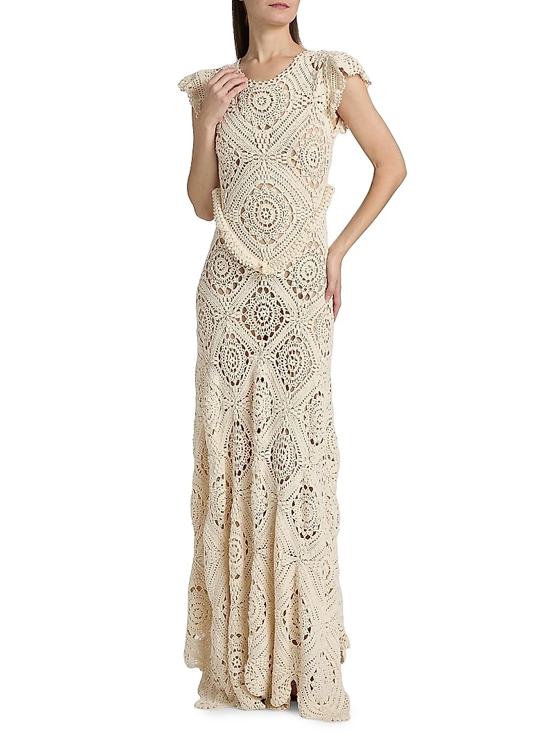 Annalisa Crochet Maxi Dress