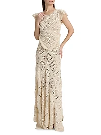 Annalisa Crochet Maxi Dress