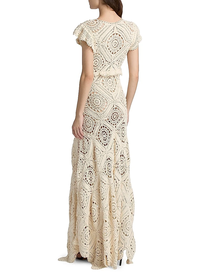 Annalisa Crochet Maxi Dress