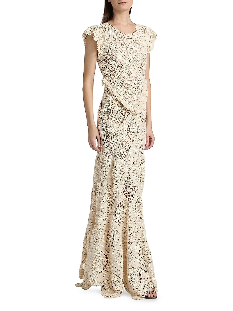 Annalisa Crochet Maxi Dress