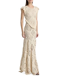 Annalisa Crochet Maxi Dress