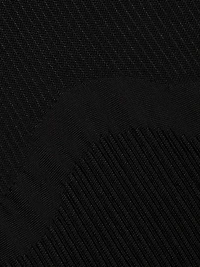 Ayla Ribbed Sheer-Panel Top