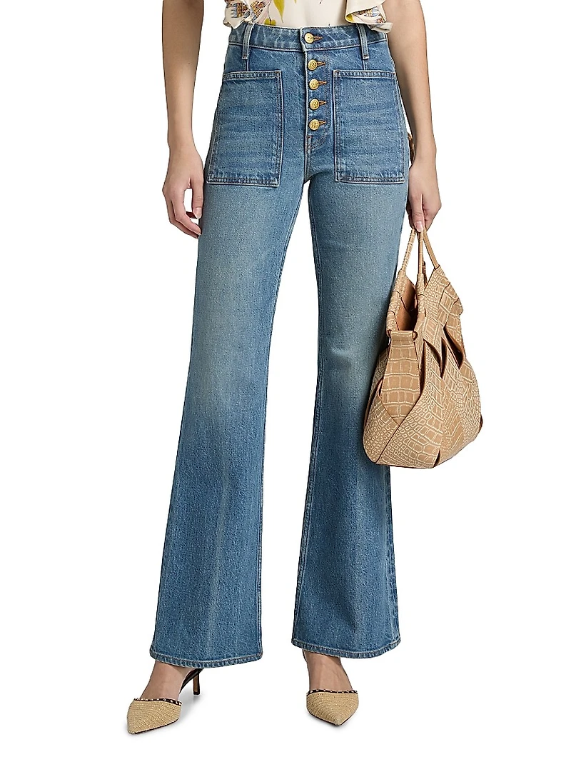 Stretch Lou Kick Flared Jeans