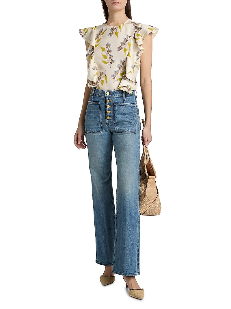 Stretch Lou Kick Flared Jeans