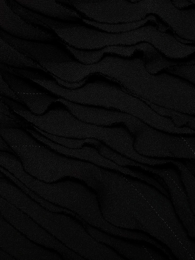 Augustina Textured-Pleat Maxi Dress