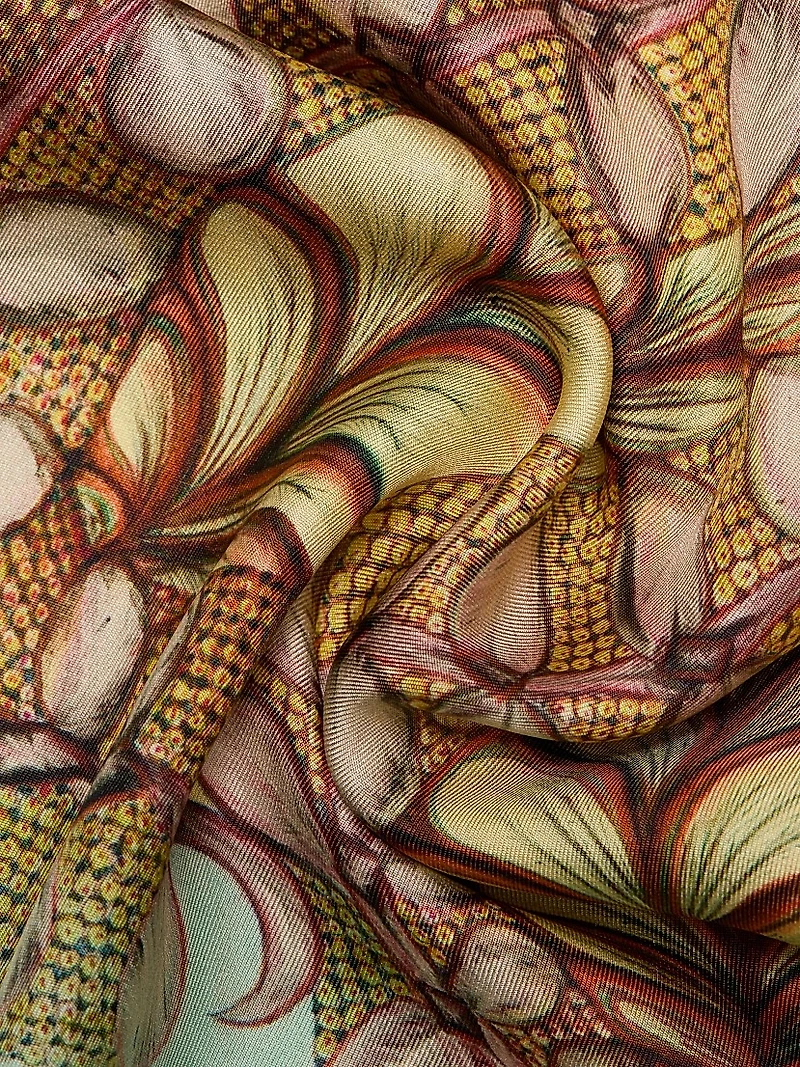 Anna Zemankova Ornament Printed Silk Blouse