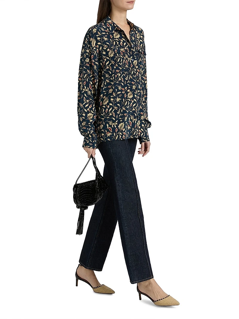 Soren Printed Silk Shirt