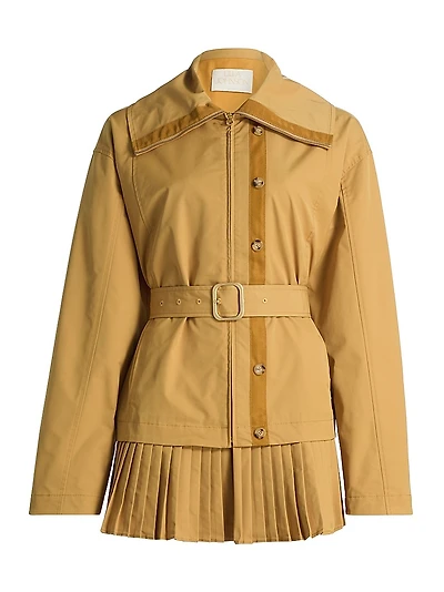 Lison Pleated Belted Jacket