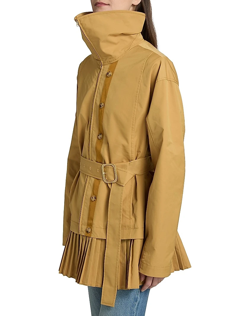 Lison Pleated Belted Jacket