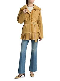 Lison Pleated Belted Jacket