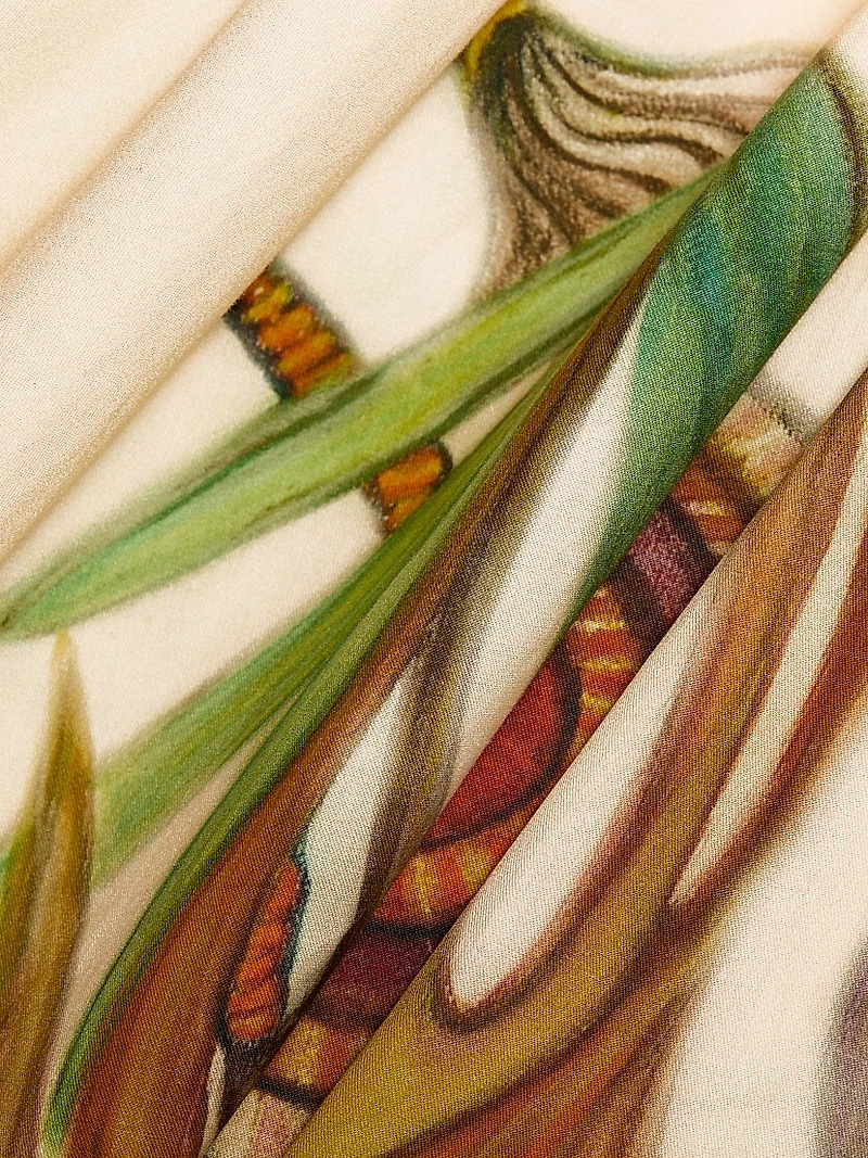 Anna Zemankova Filigree Belted Midi-Skirt