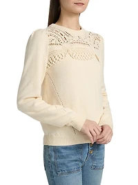 Lucette Crochet-Yoke Sweater