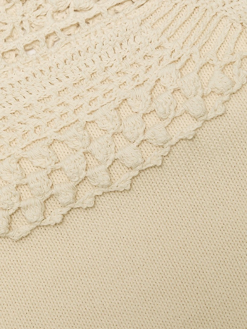 Lucette Crochet-Yoke Sweater
