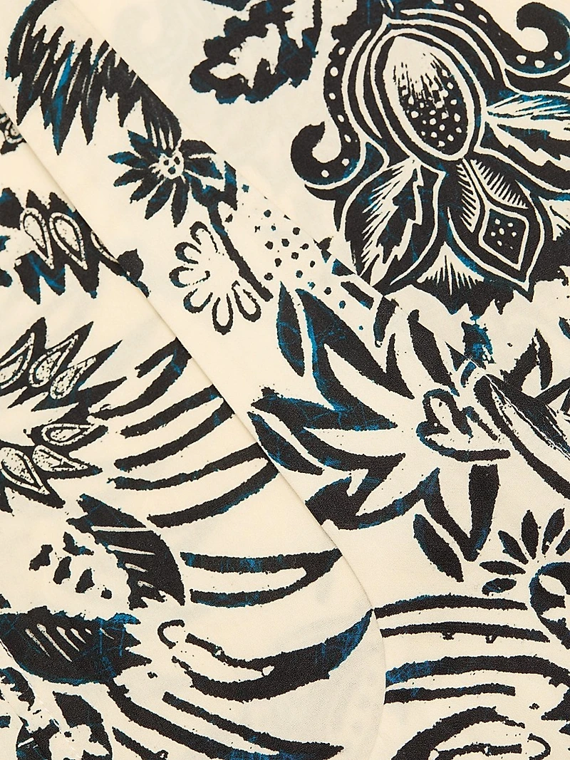 Natali Printed Cotton Midi-Dress