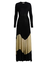 Roanne Rib-Knit Wool-Cashmere Maxi Dress