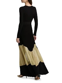 Roanne Rib-Knit Wool-Cashmere Maxi Dress